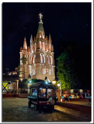 Night  by the San Miguel de Allende Cathedral