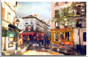 Montmartre - digital watercolor