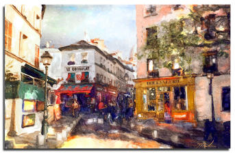 Montmartre - digital watercolor