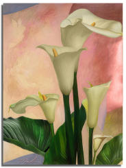 Vertical Art Calla's   30x40 on canvas